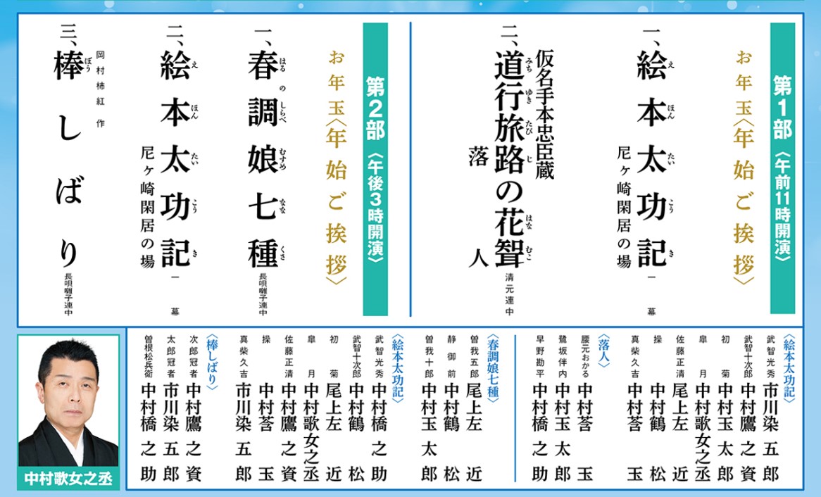 松竹創業百三十周年 新春浅草歌舞伎